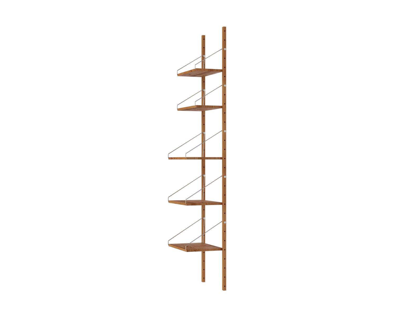 FRAMA - Shelf Library Single Section | Natural Oak | H185.2 / W40