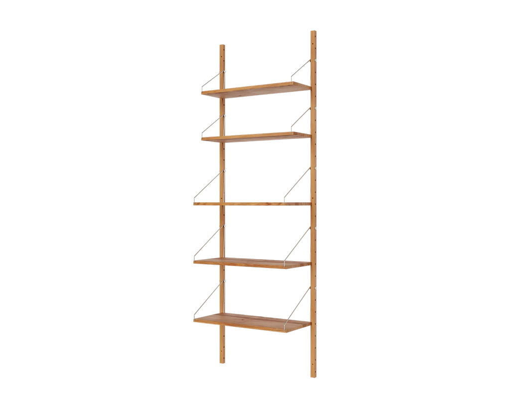 FRAMA - Shelf Library Single Section | Natural Oak | H185.2 / W60