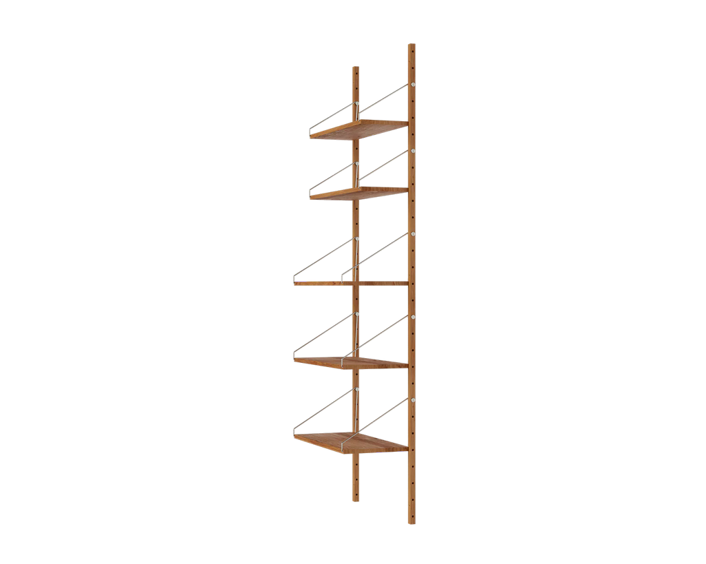 FRAMA - Shelf Library Single Section | Natural Oak | H185.2 / W60