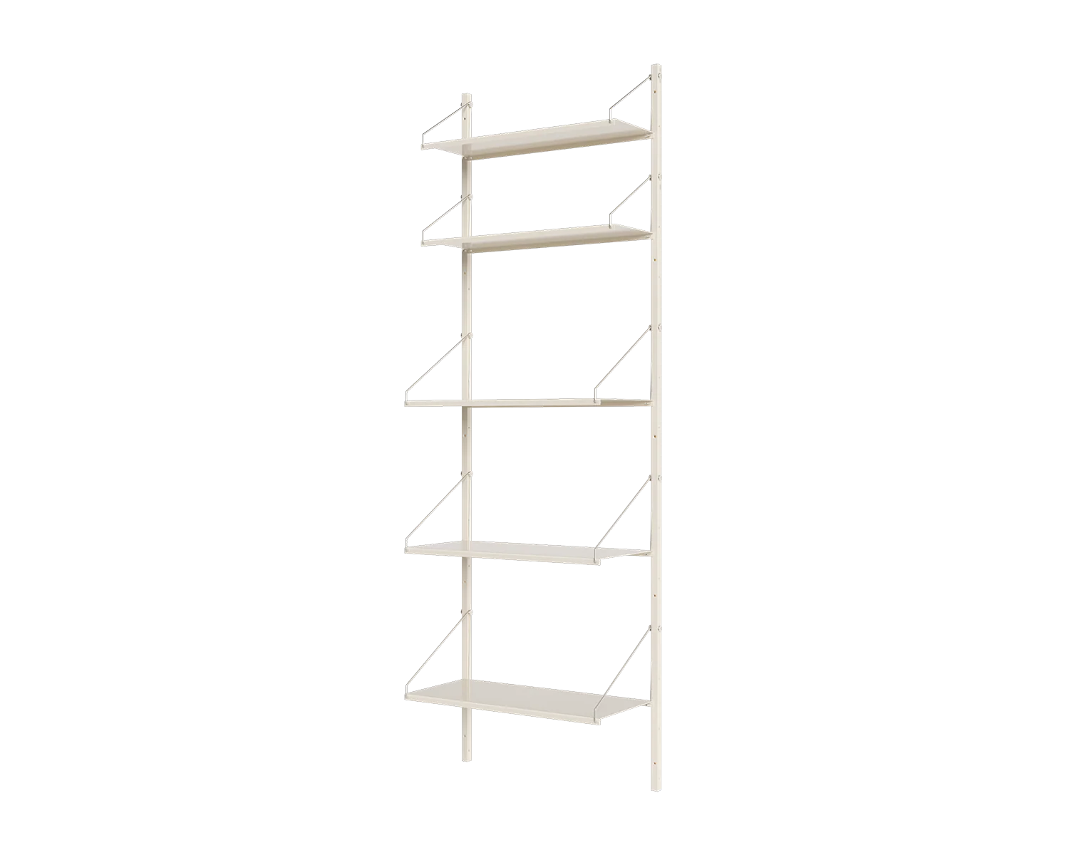 FRAMA - Shelf Library Single Section | Warm White Steel | H185.2 / W60
