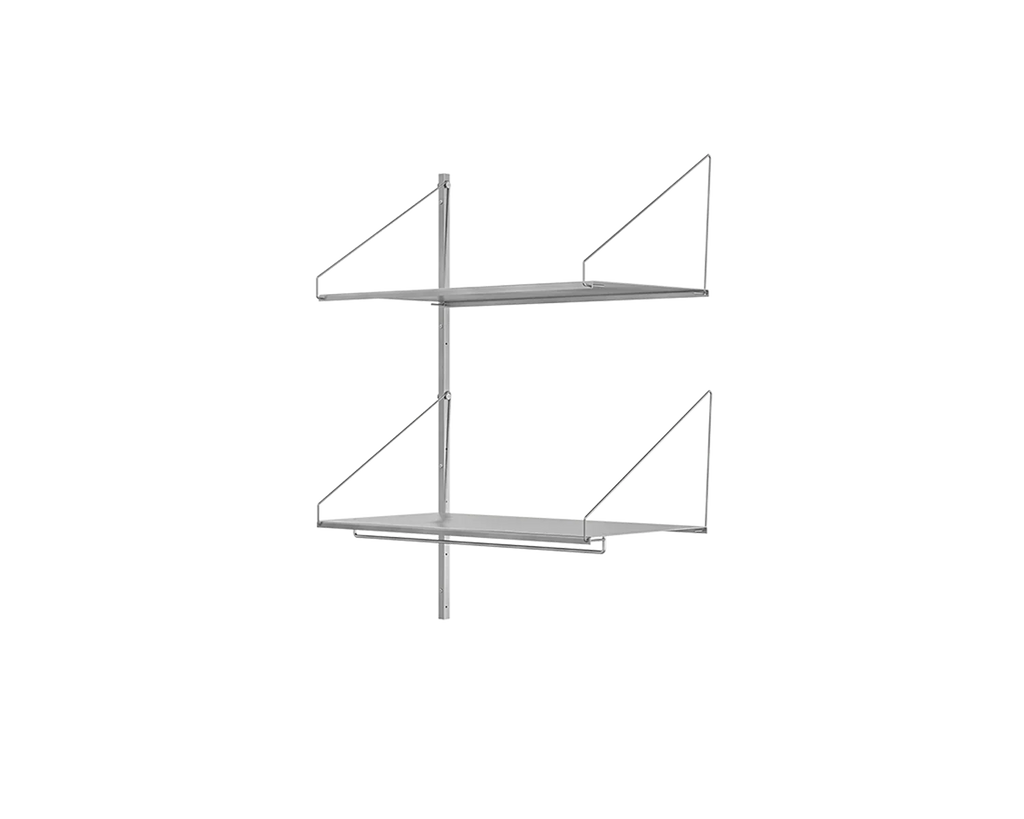 FRAMA - Shelf Library Add-on Hanger Section | Stainless Steel | H108.4 / W80