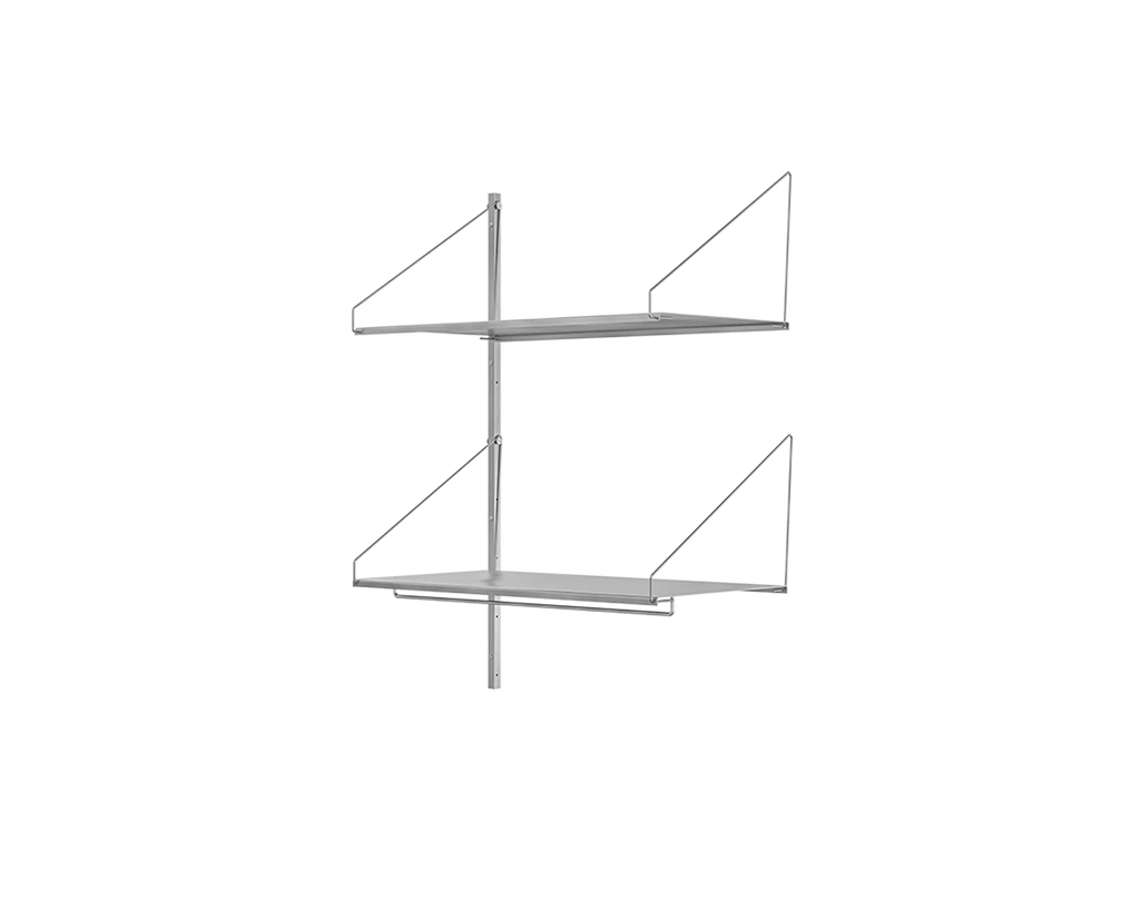 FRAMA - Shelf Library Add-on Hanger Section | Stainless Steel | H108.4 / W80 FRAMA