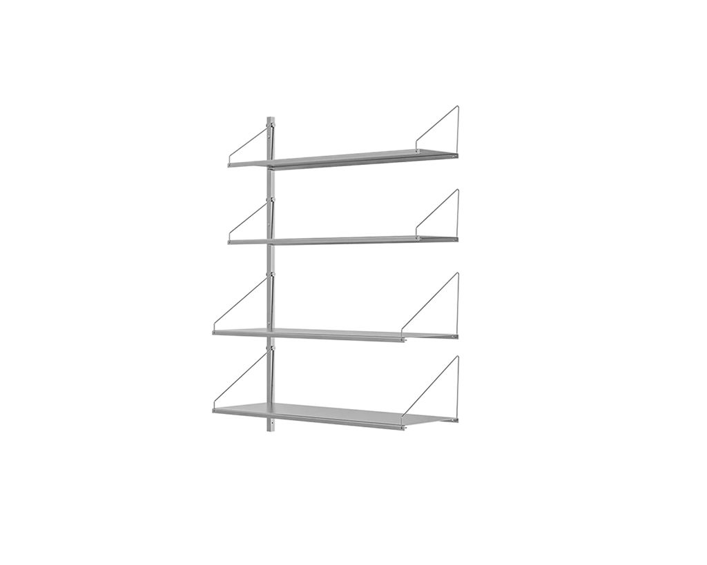 FRAMA - Shelf Library Add-on Section | Stainless Steel | H108.4 / W80 FRAMA