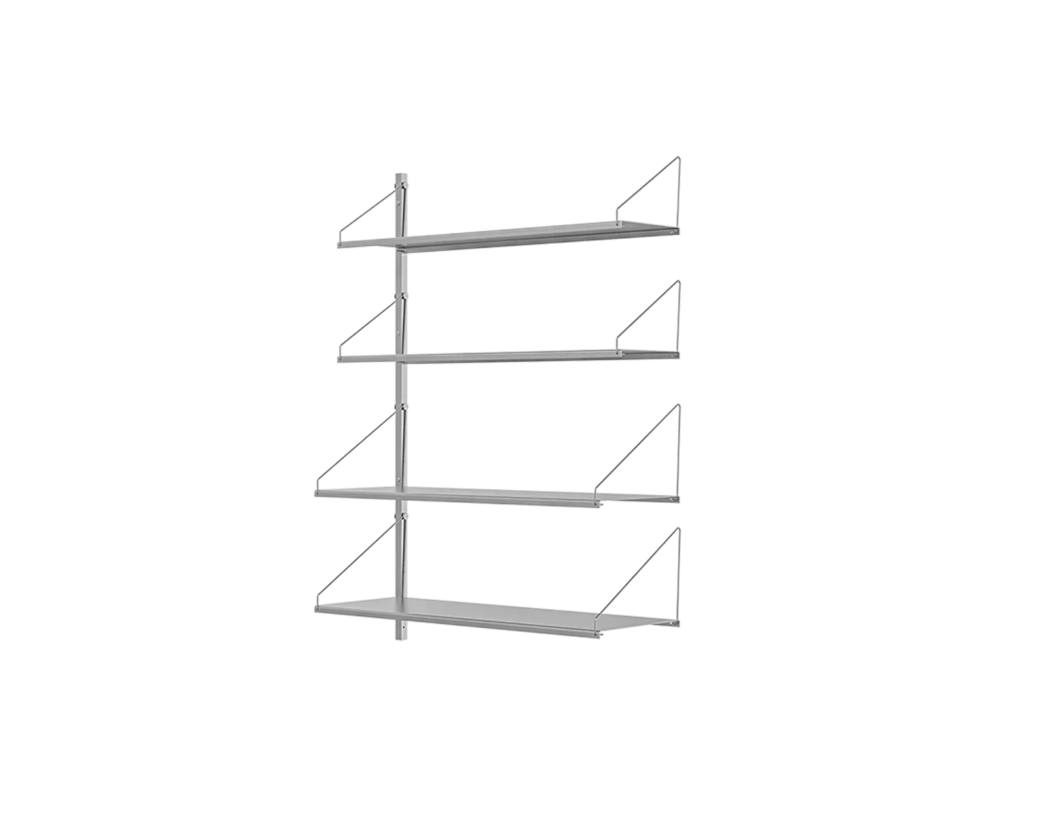 FRAMA - Shelf Library Add-on Section | Stainless Steel | H108.4 / W80