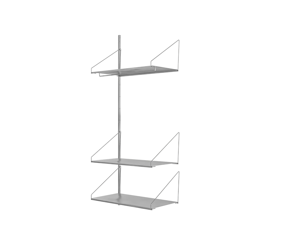 FRAMA - Shelf Library Add-on Hanger Section | Stainless Steel | H185.2 / W80 FRAMA