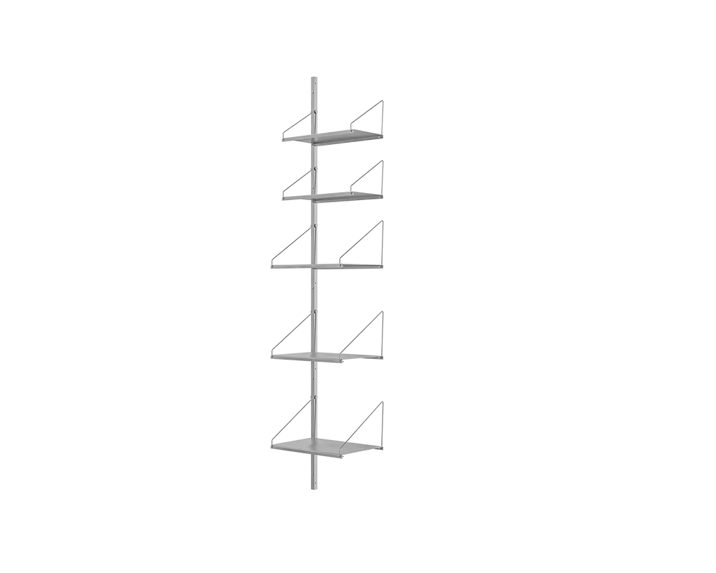 FRAMA - Shelf Library Add-on Section | Stainless Steel | H185.2 / W40