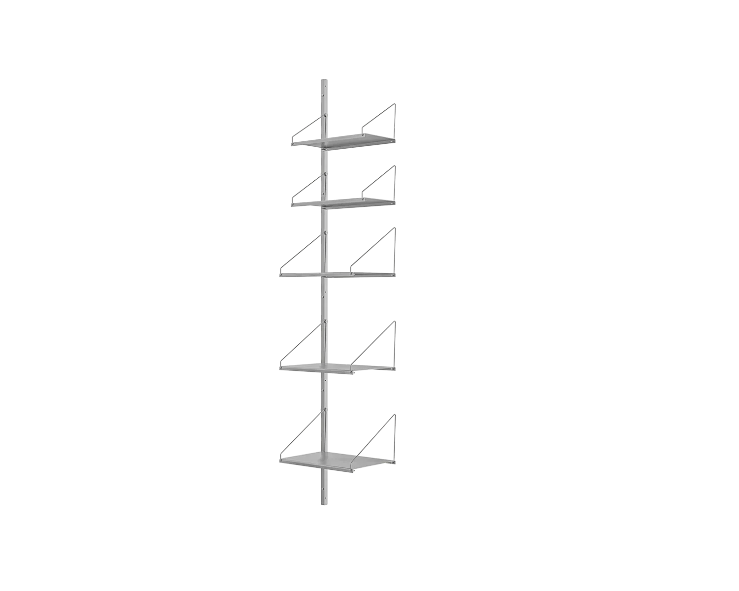 FRAMA - Shelf Library Add-on Section | Stainless Steel | H185.2 / W40