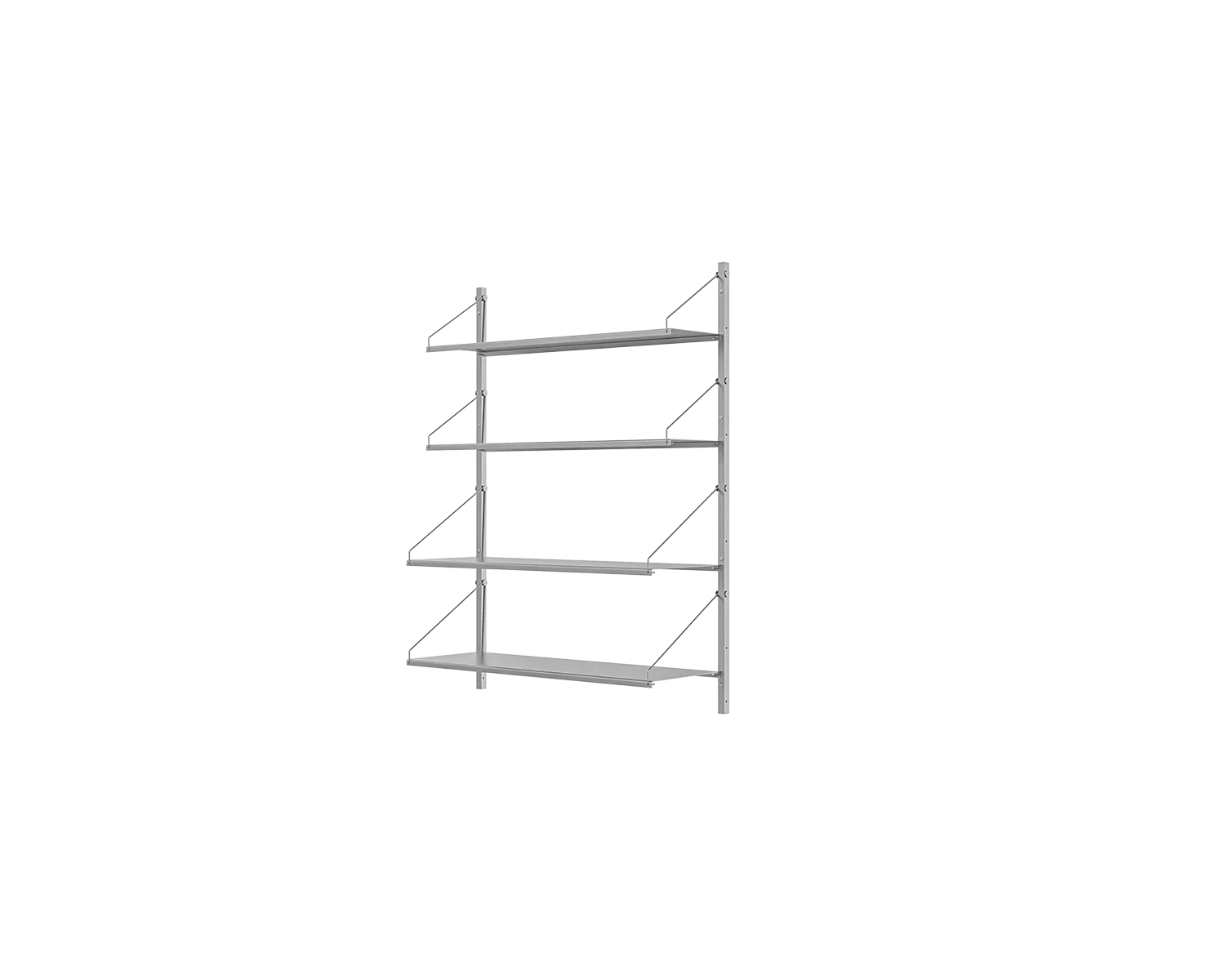 FRAMA - Shelf Library Single Section | Stainless Steel | H108.4 / W80