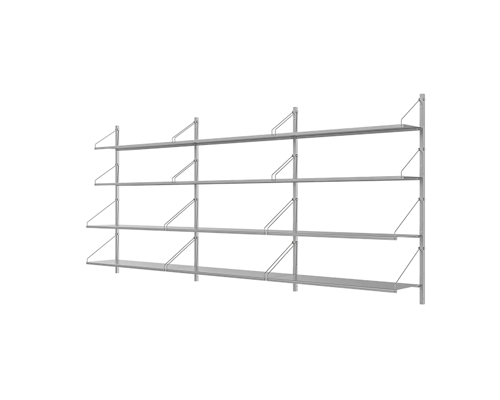 FRAMA - Shelf Library Triple Section | Stainless Steel | H108.4 / W80 FRAMA