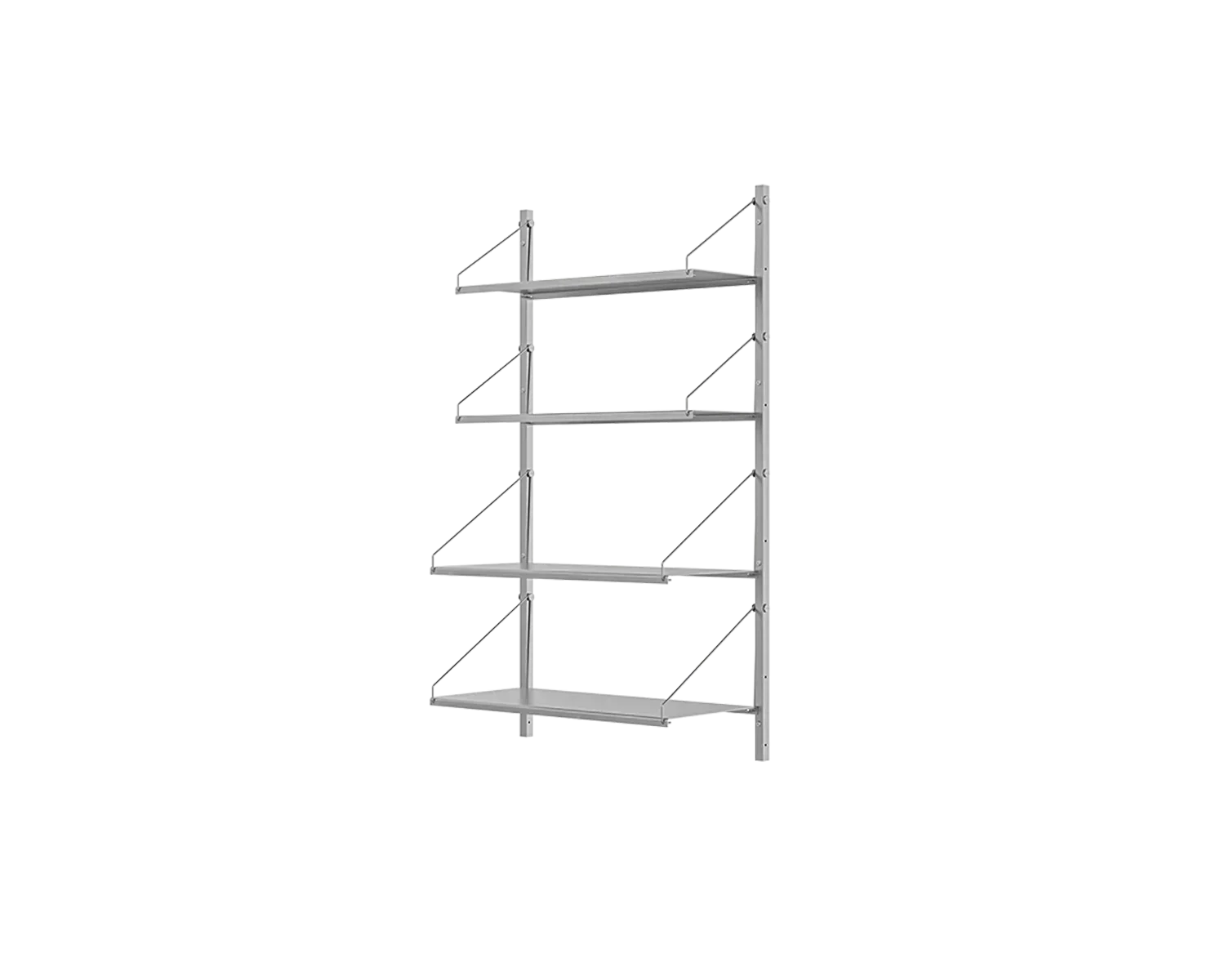 FRAMA - Shelf Library Single Section | Stainless Steel | H108.4 / W60 Frama