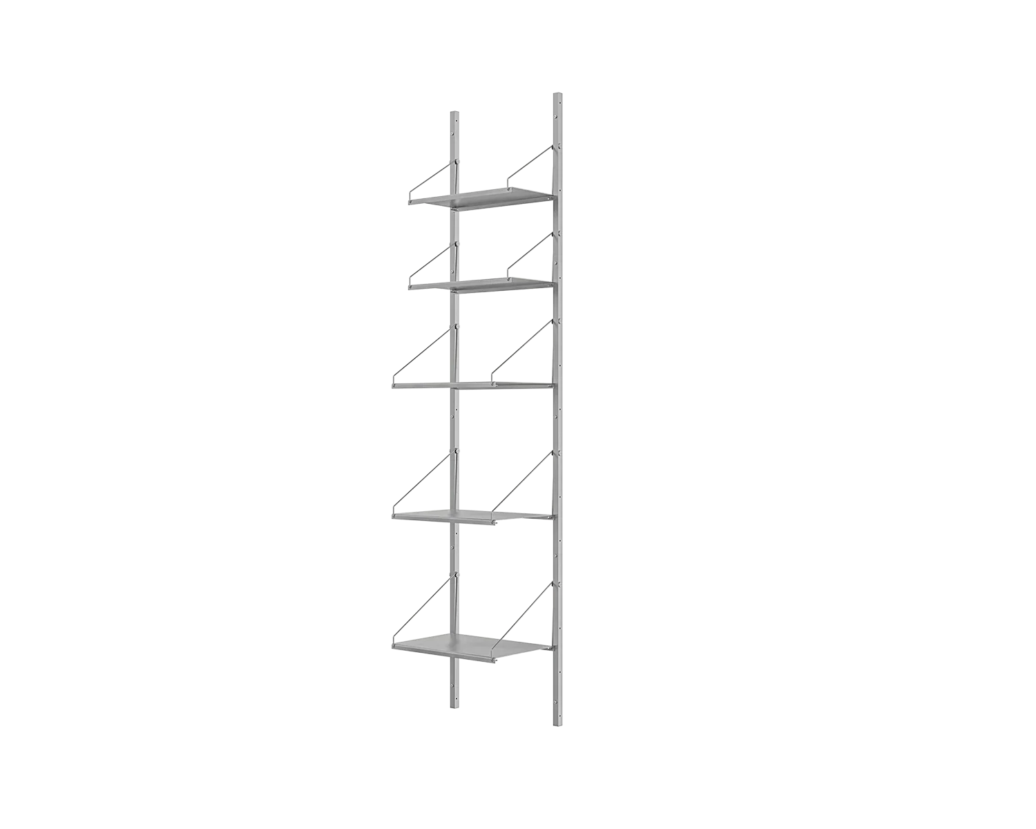 FRAMA - Shelf Library Single Section | Stainless Steel | H185.2 / W40