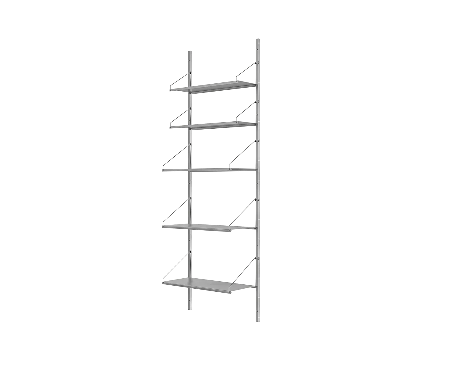 FRAMA - Shelf Library Single Section | Stainless Steel | H185.2 / W60