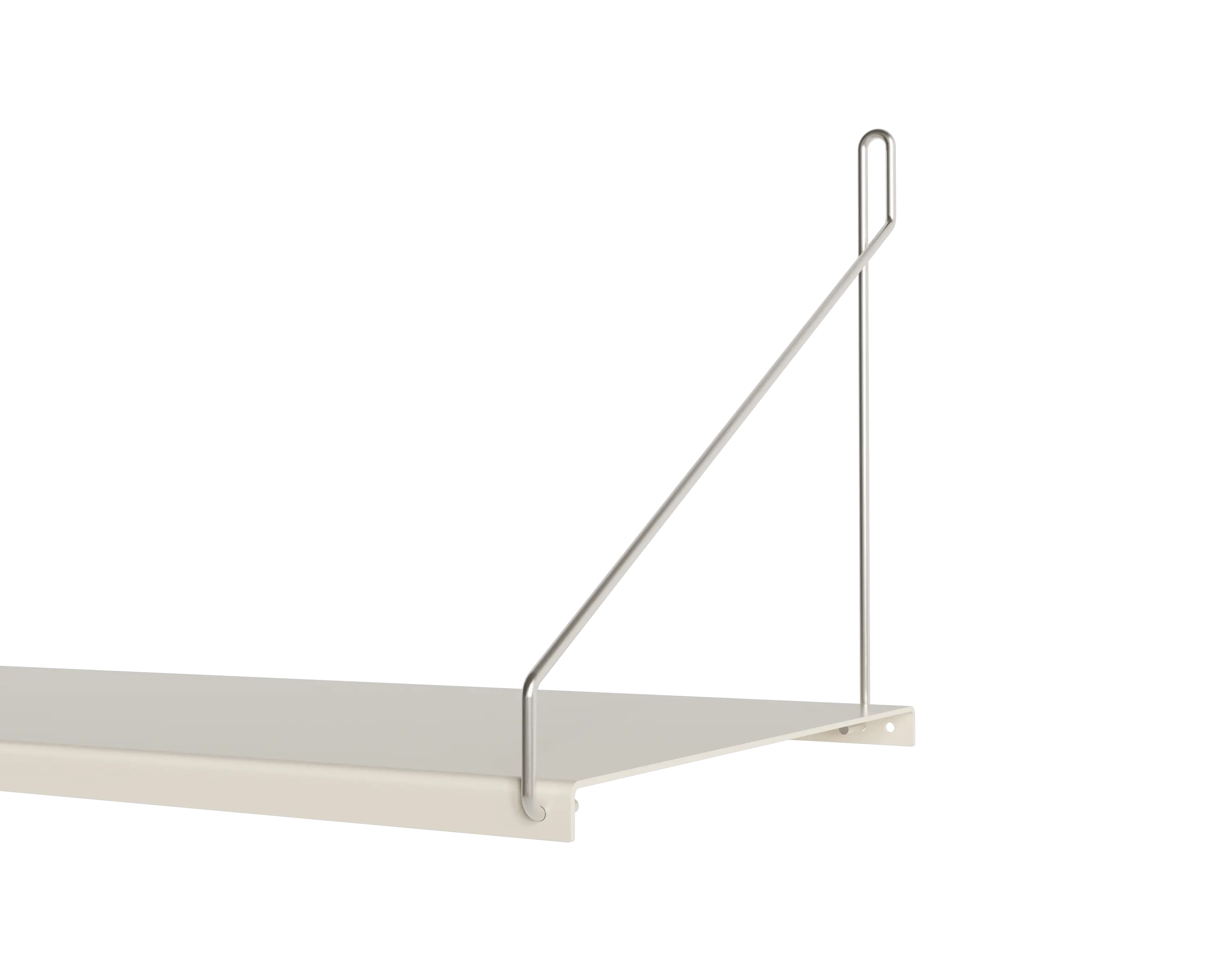 FRAMA - Single Shelf | Warm White Steel | D27 / W60