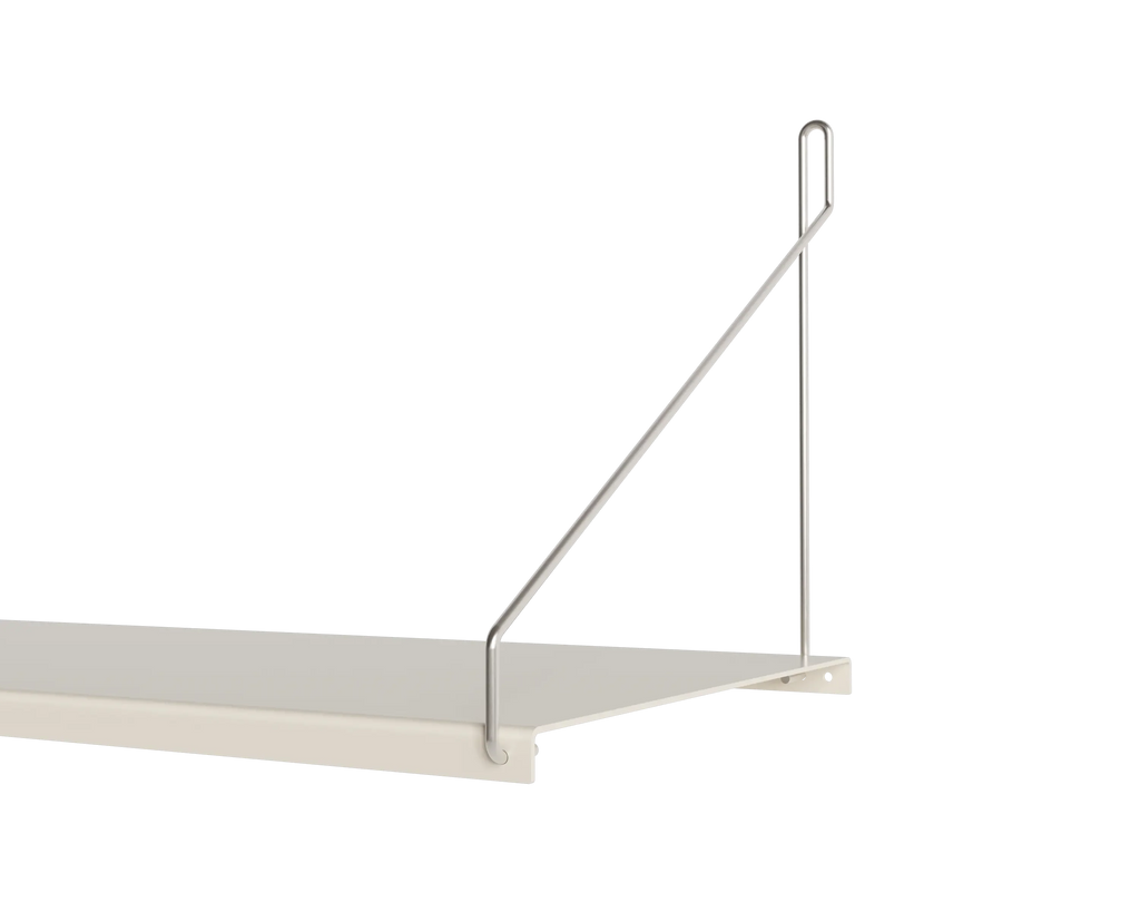 FRAMA - Single Shelf | Warm White Steel | D27 / W80 FRAMA