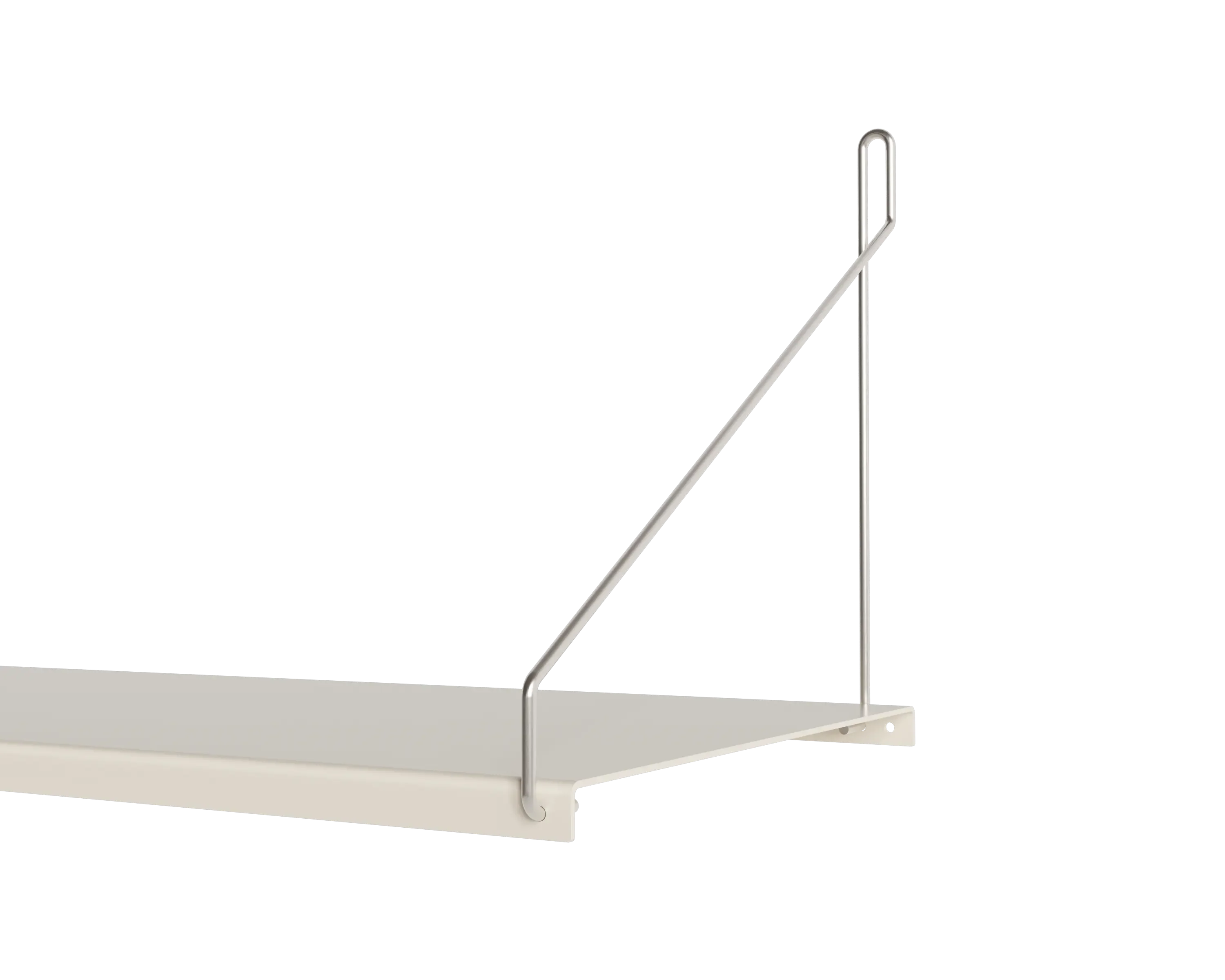 FRAMA - Single Shelf | Warm White Steel | D27 / W60 FRAMA