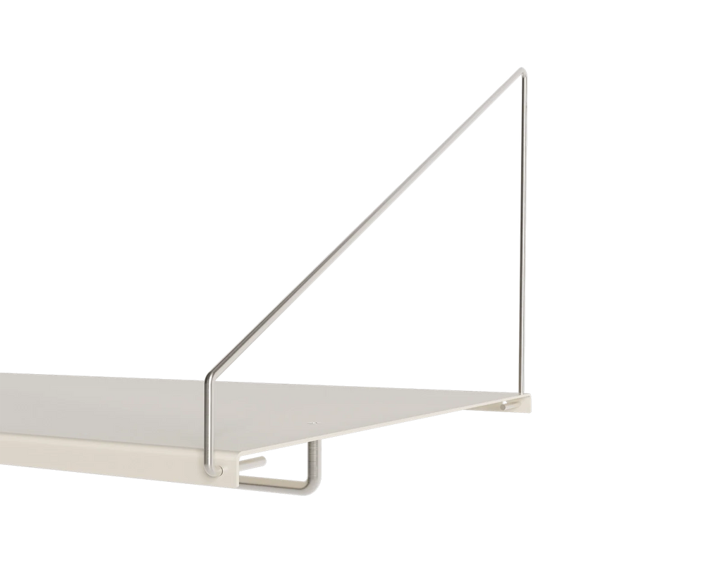 FRAMA - Library Hanger Shelf | Warm White Steel | D40 / W80 FRAMA