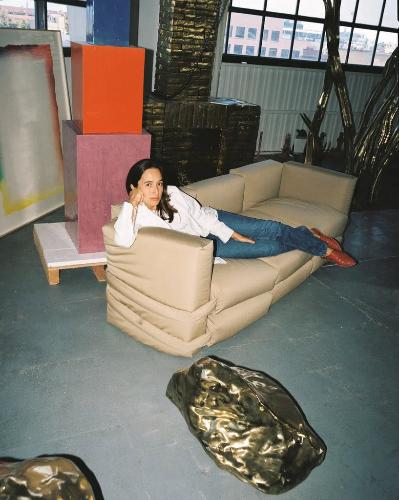 Muller Van Severen - Pillow Sofa in Leather BD Barcelona