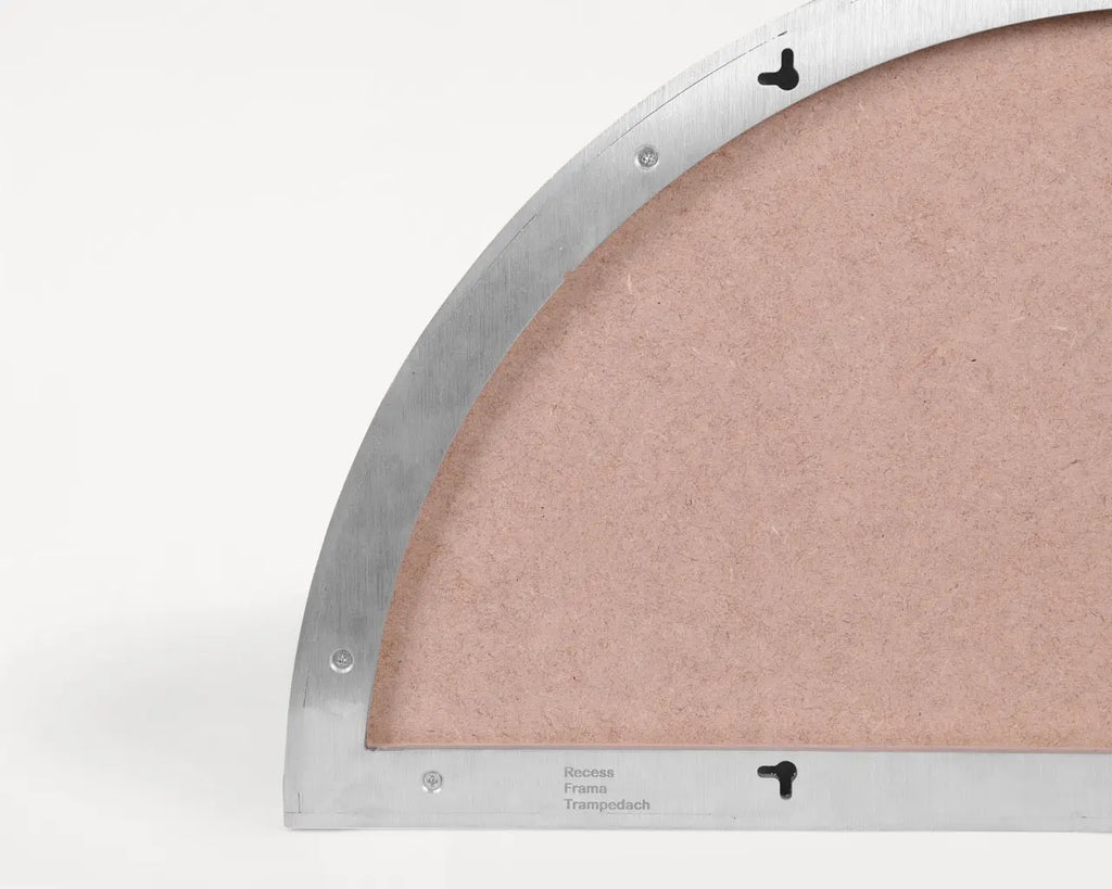 Recess Mirror | Aluminum | Small Semi Circle Frama