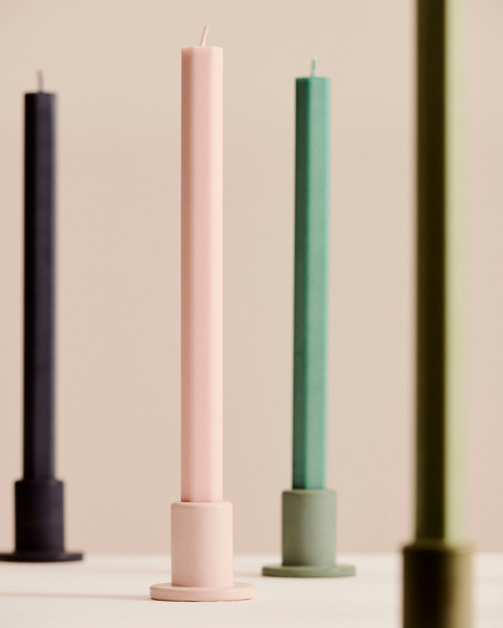 Tube Candleholder Concrete HAY