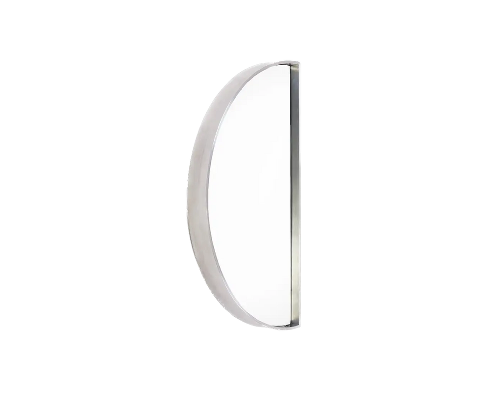 Recess Mirror | Aluminum | Large Semi Circle Frama