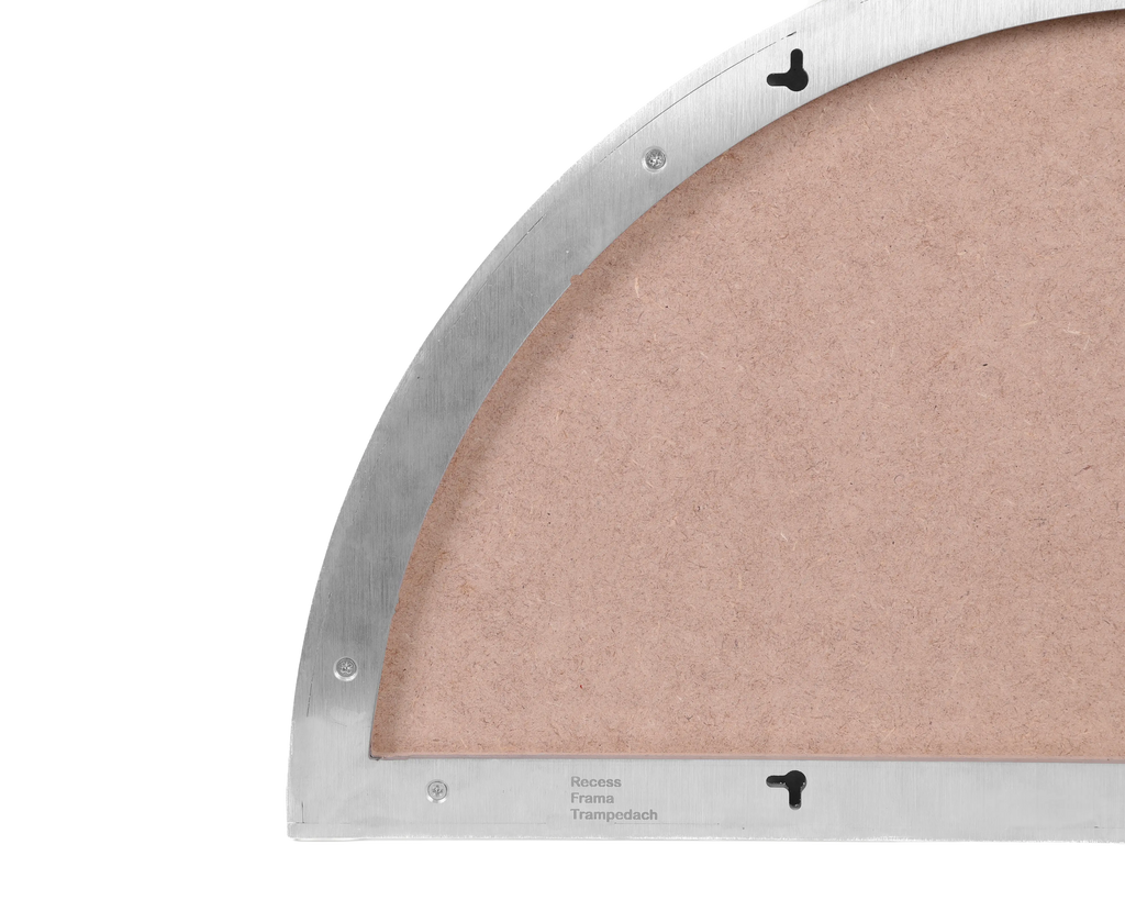 Recess Mirror | Aluminum | Large Semi Circle Frama