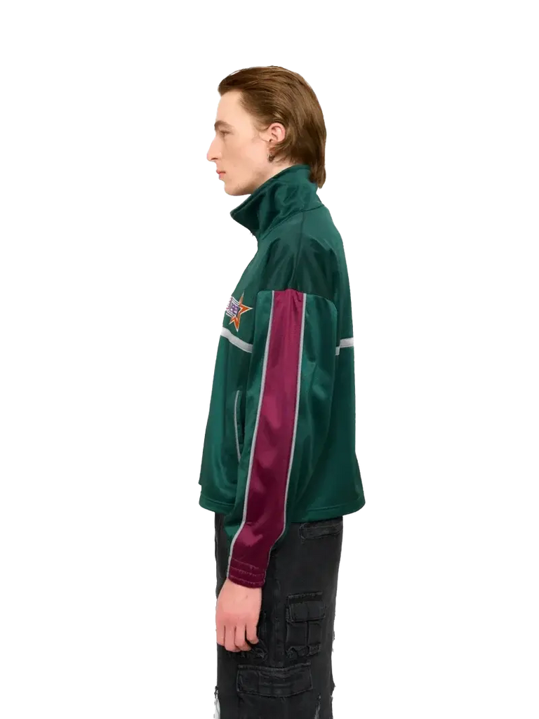 Dreamers Lounge Tracksuit Top - Green Fine Chaos