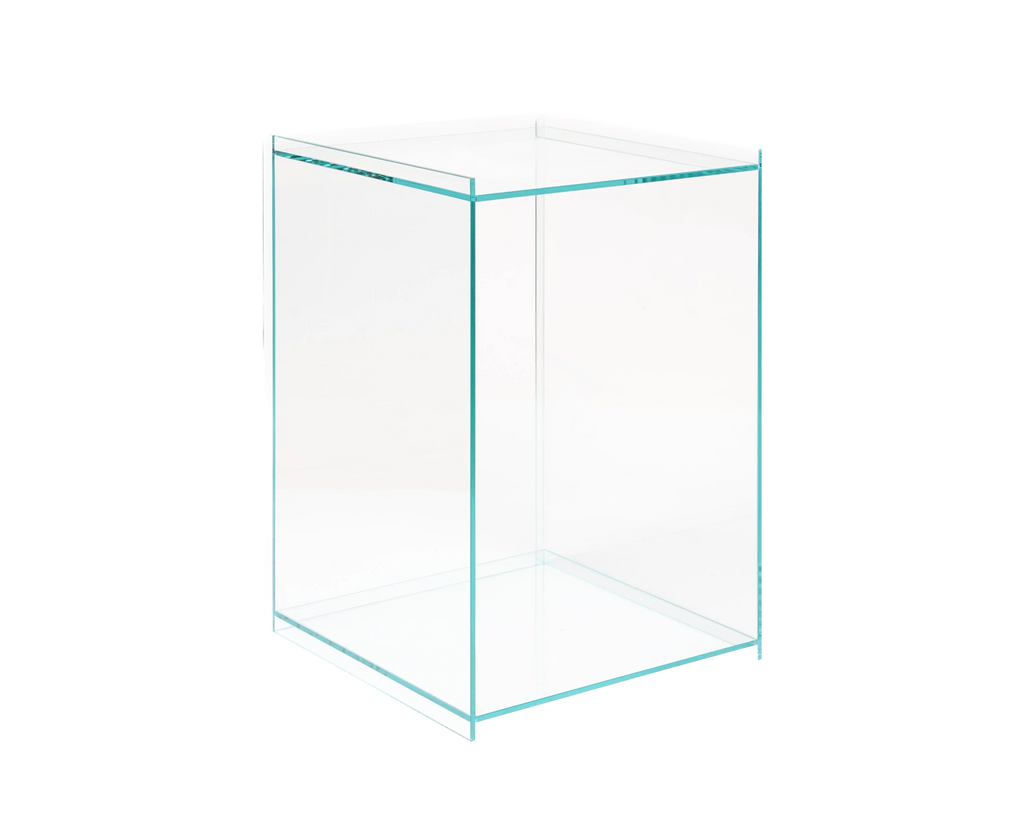 Rivet Box Table | Glass Frama