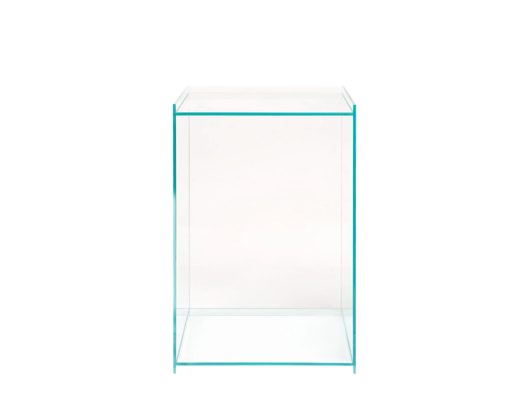 Rivet Box Table | Glass Frama