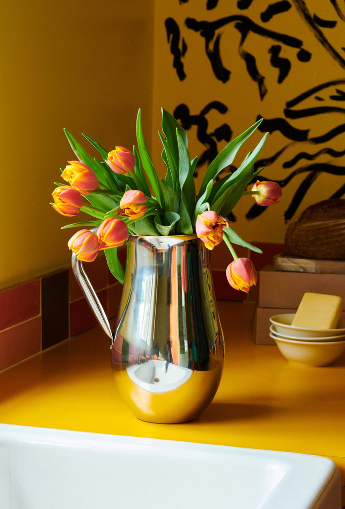 Indian Steel Pitcher HAY