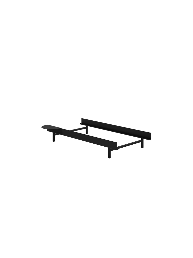 Bed 90 - Black Low MOEBE