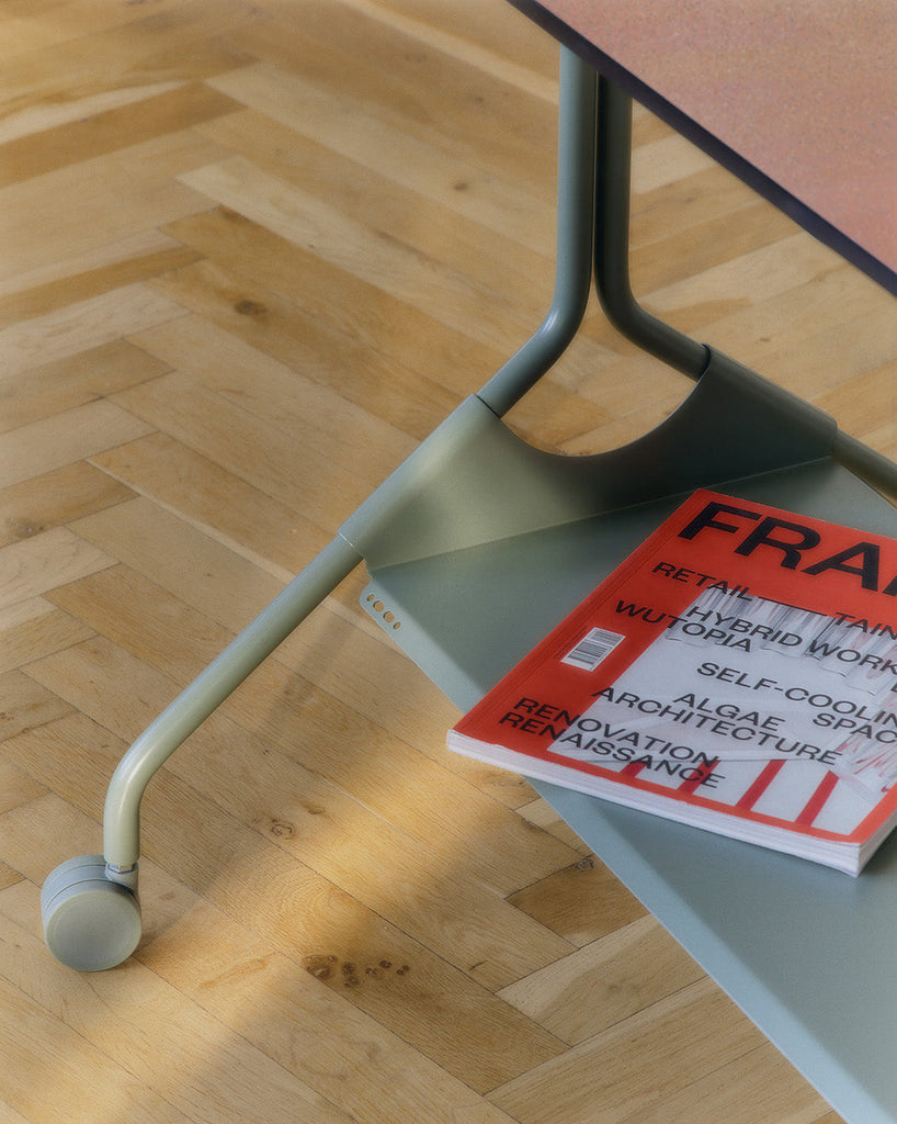 Moon Rollin' Tall - Mossy Green Pedestal