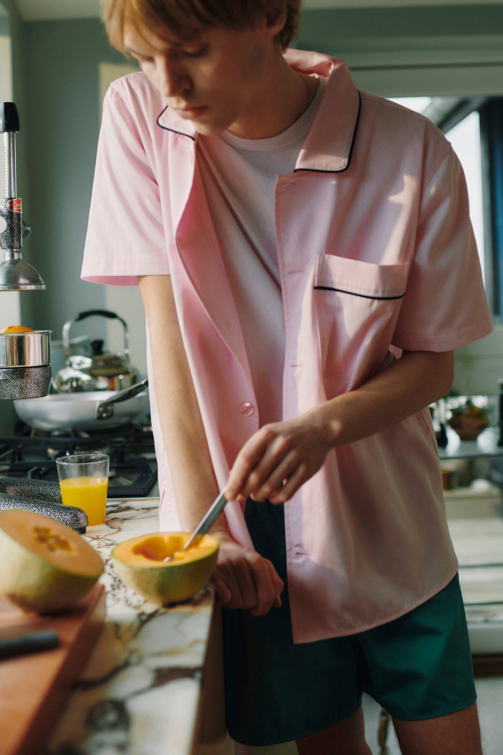 Outline Pyjama S/S Shirt HAY