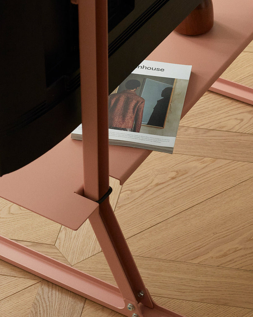 Plate Shelf - Dusty Rose Pedestal