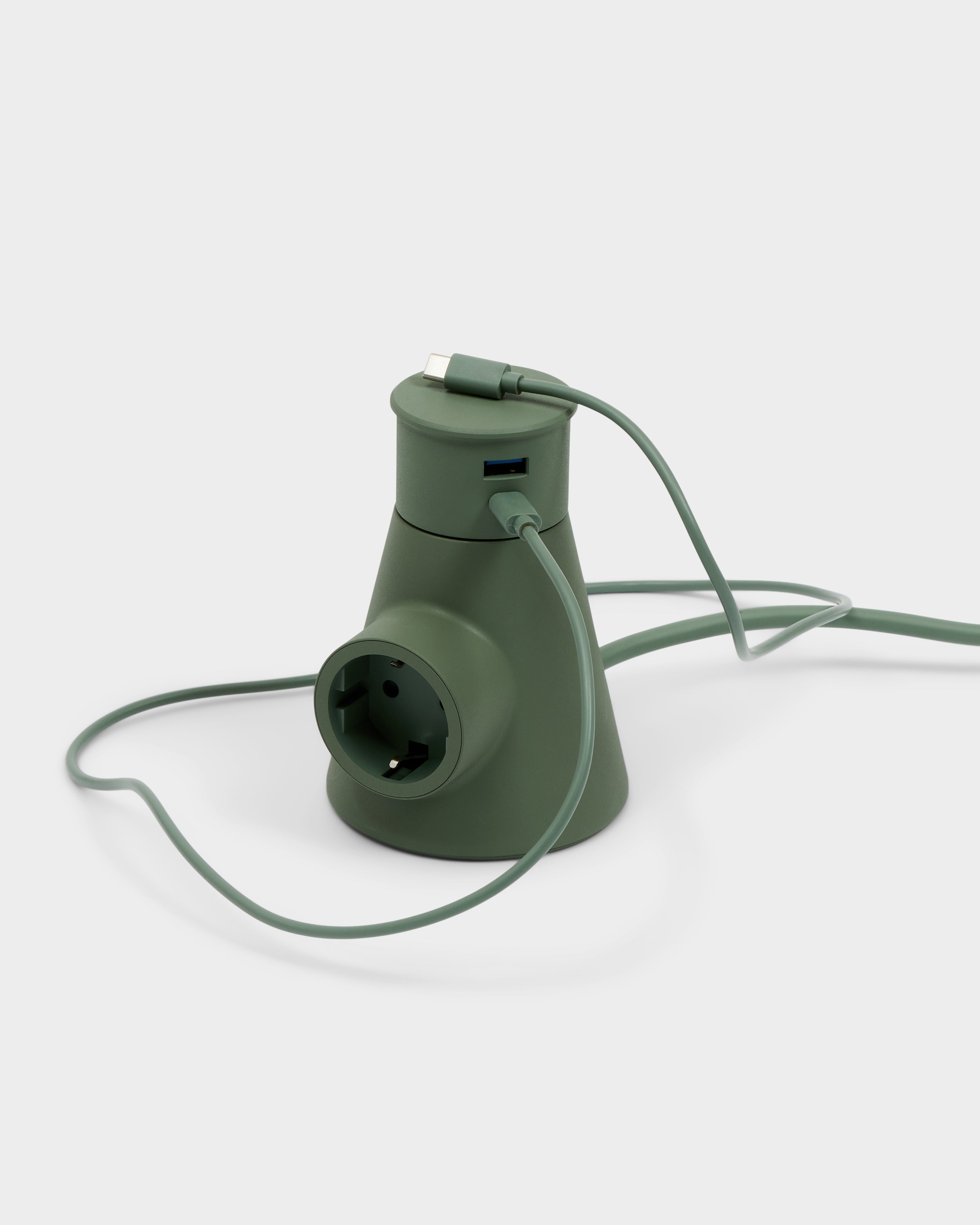 Power Adapter - Mossy Green Pedestal