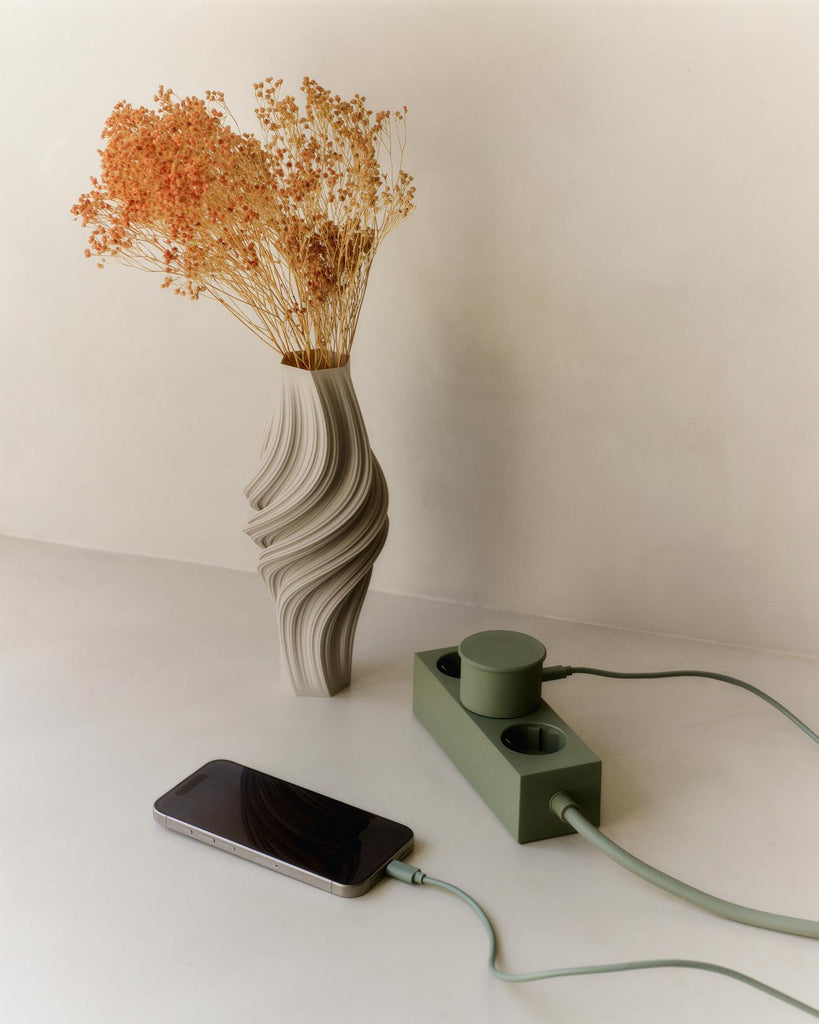 Power Adapter - Mossy Green Pedestal