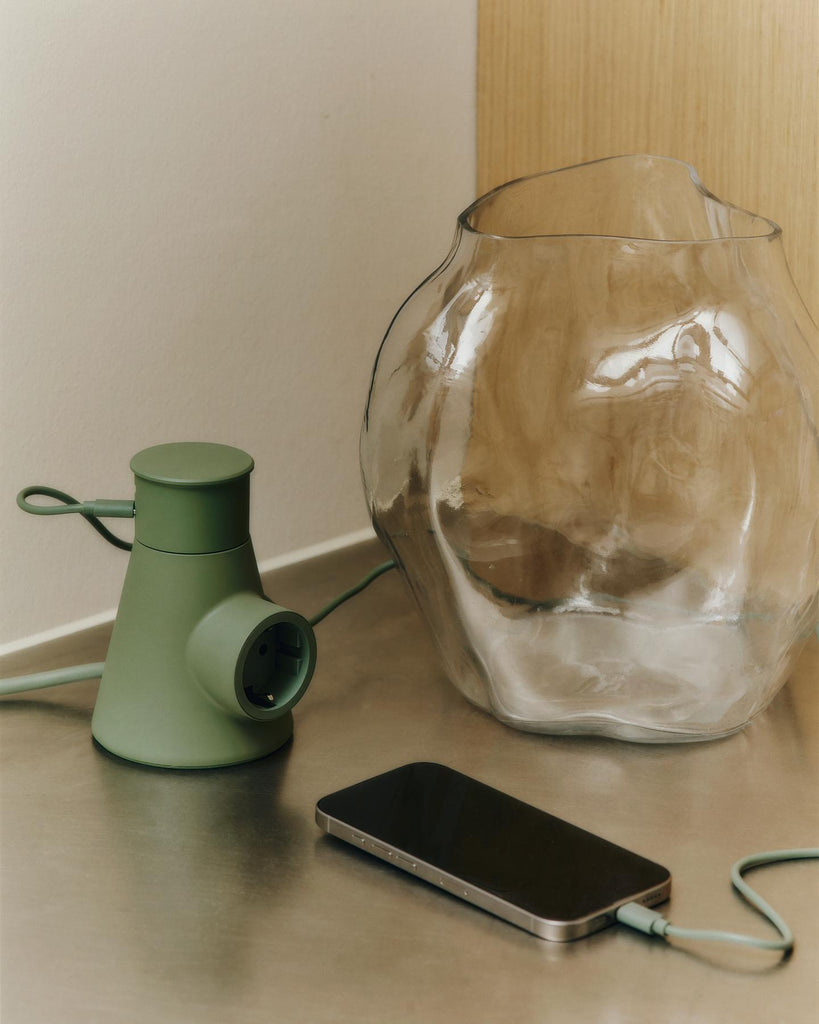 Power Adapter - Mossy Green Pedestal