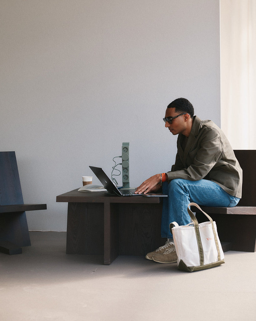 Power Adapter - Mossy Green Pedestal