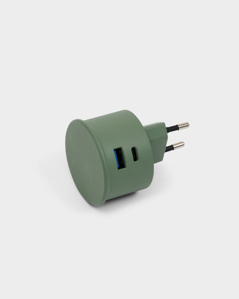 Power Adapter - Mossy Green Pedestal