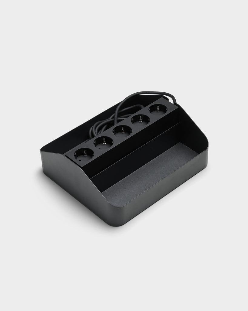 Power Tray Double - Charcoal Pedestal