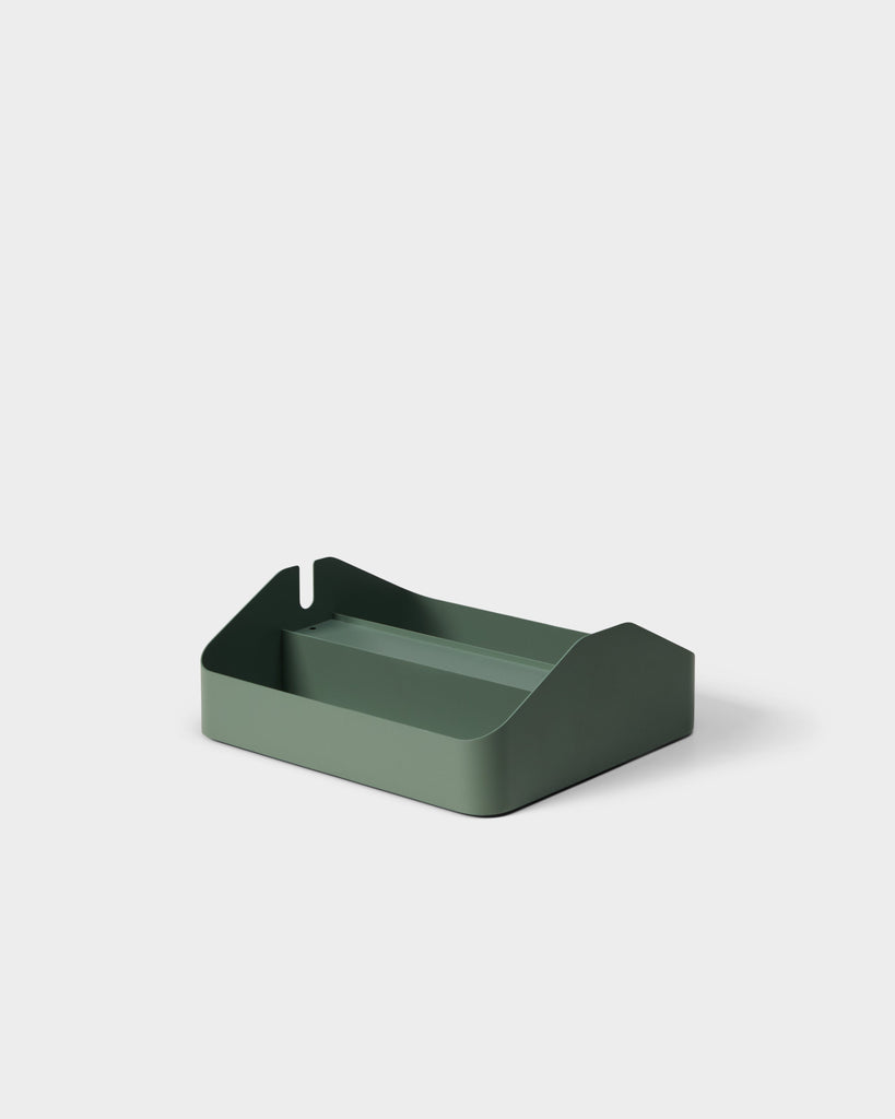 Power Tray Double - Mossy Green Pedestal