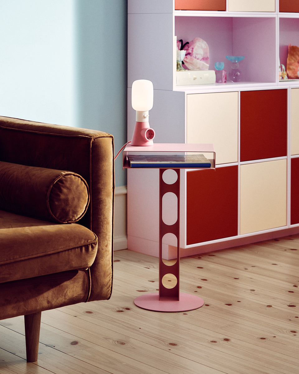 Sidekick Table - Bubble Gum Pedestal