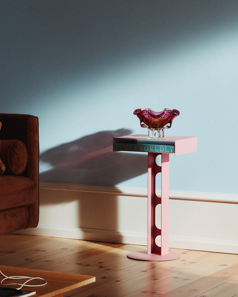 Sidekick Table - Bubble Gum Pedestal