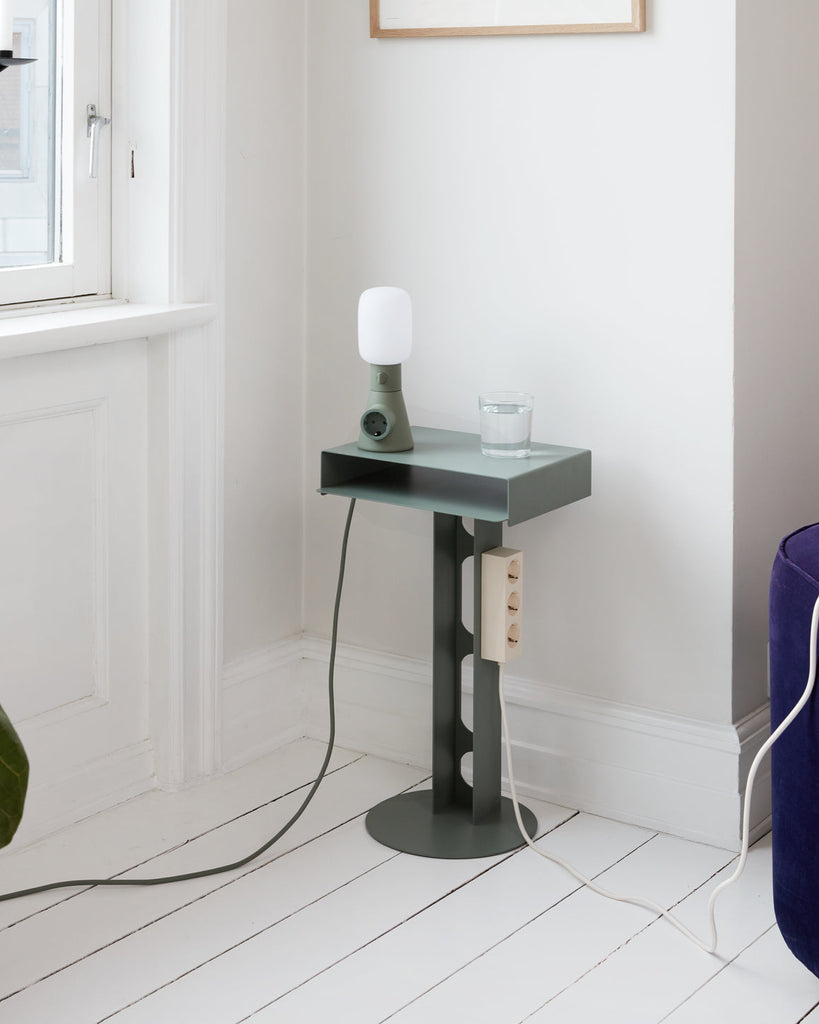 Sidekick Table - Mossy Green Pedestal