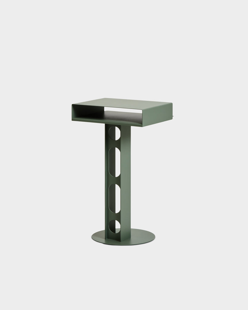 Sidekick Table - Mossy Green Pedestal