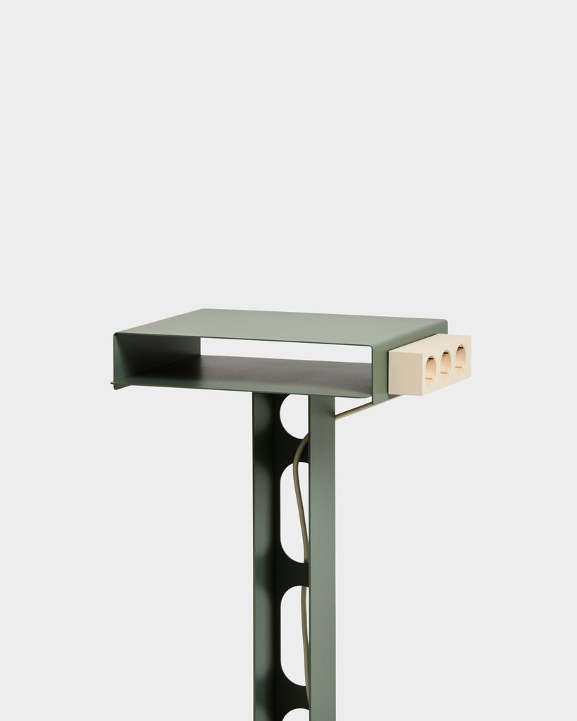 Sidekick Table - Mossy Green Pedestal