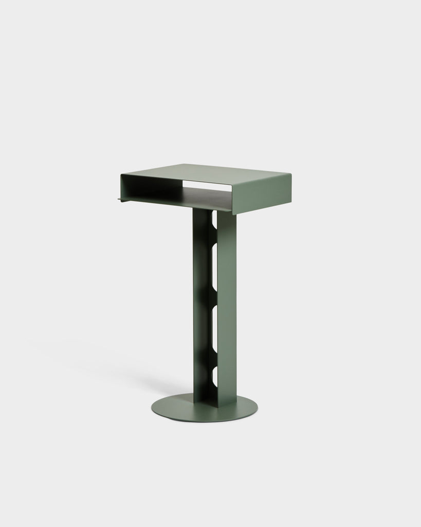 Sidekick Table - Mossy Green Pedestal