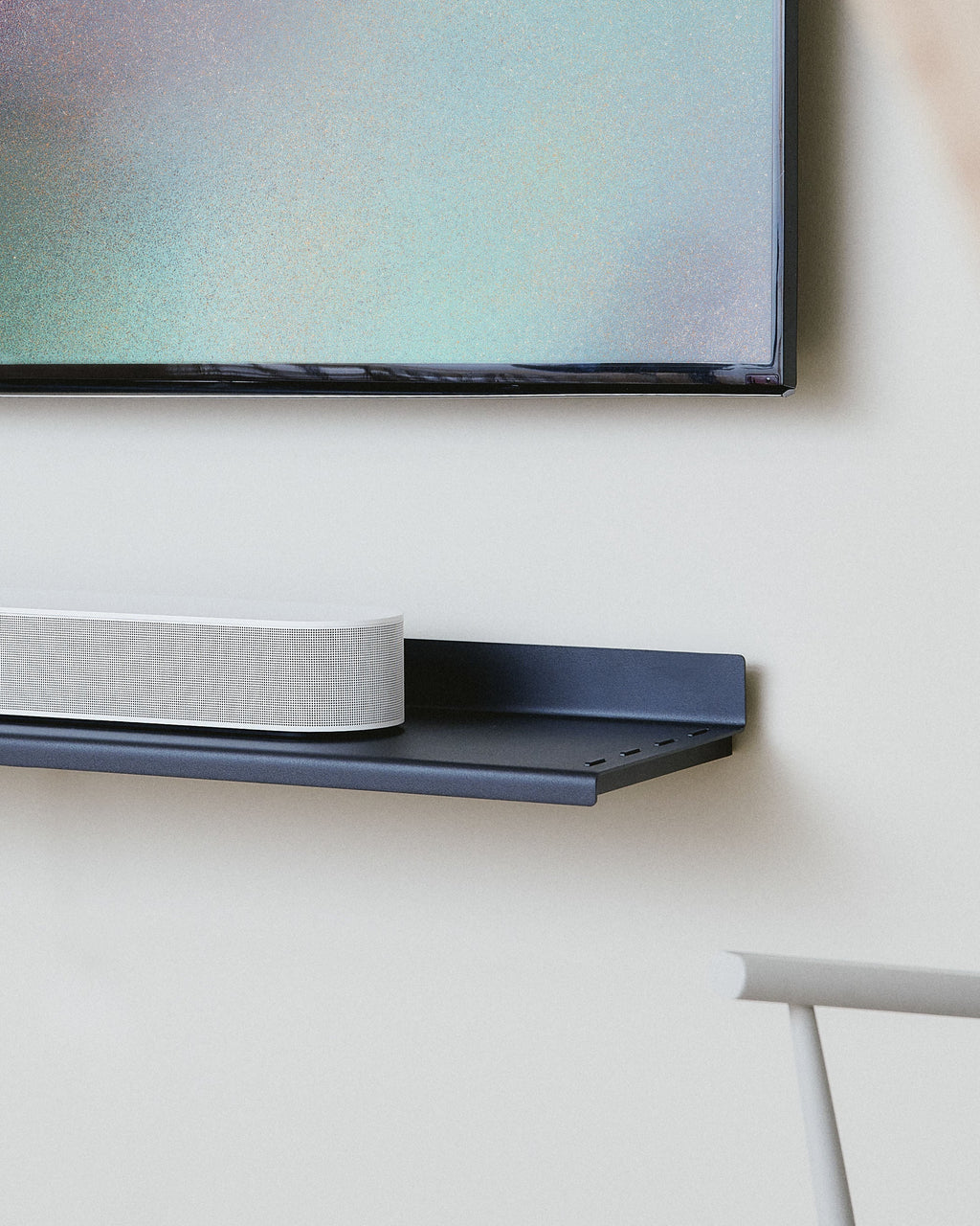 Soundbar Shelf 100 - Charcoal Charcoal Pedestal