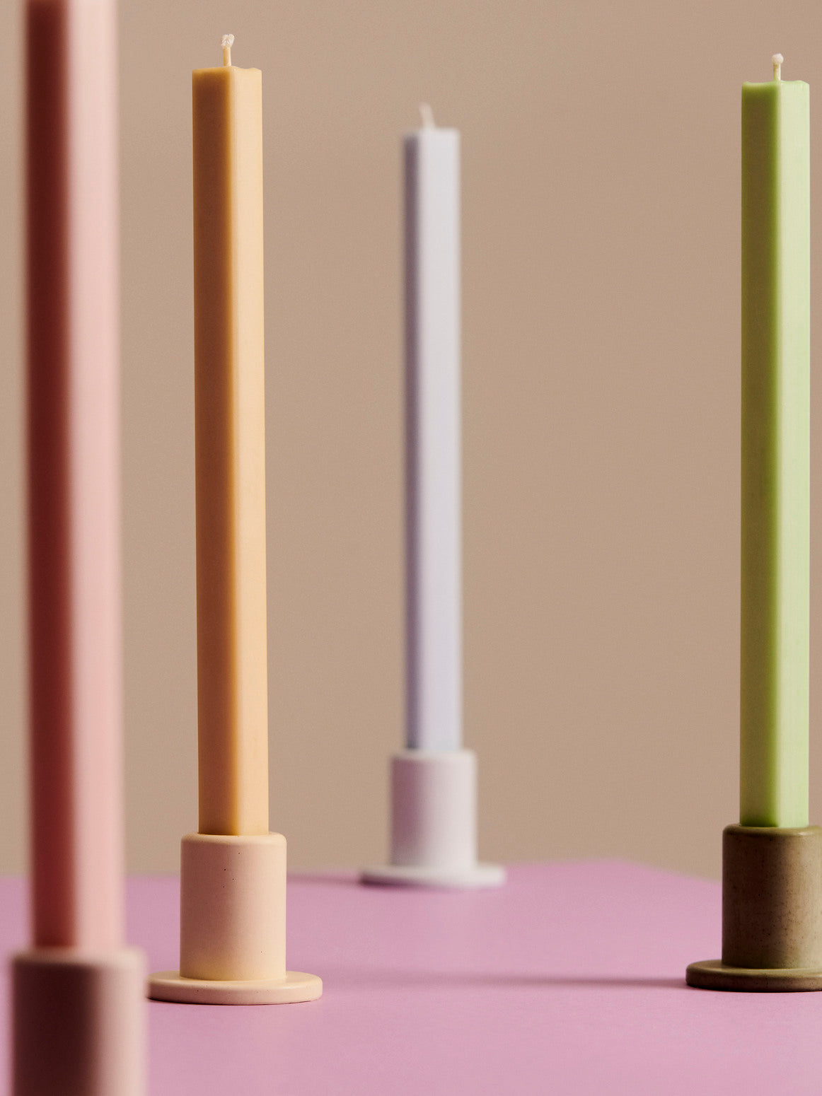Square Candle Set of 4 HAY