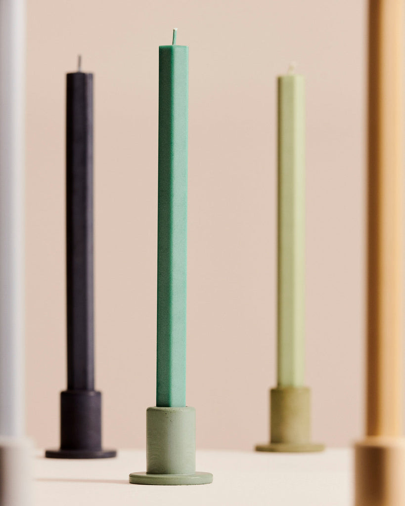 Tube Candleholder Concrete HAY