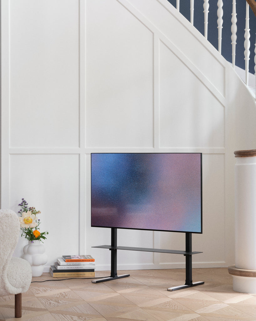 Straight Tall Stand - Charcoal Pedestal